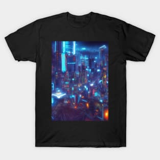 Cool Japanese Neon City T-Shirt